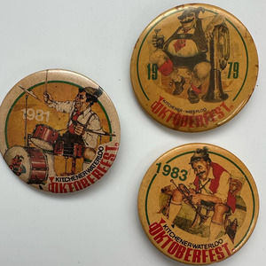 3 Pins from Oktoberfest in Kitchener-Waterloo Canada